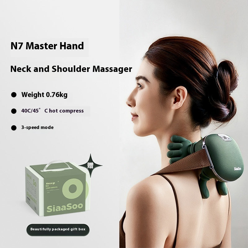GizmoVibe Shiatsu Neck & Shoulder Massager – Wireless Back & Shoulder Pain Relief