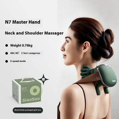 GizmoVibe Shiatsu Neck & Shoulder Massager – Wireless Back & Shoulder Pain Relief