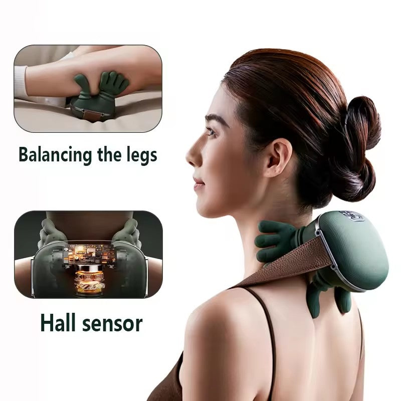 GizmoVibe Shiatsu Neck & Shoulder Massager – Wireless Back & Shoulder Pain Relief