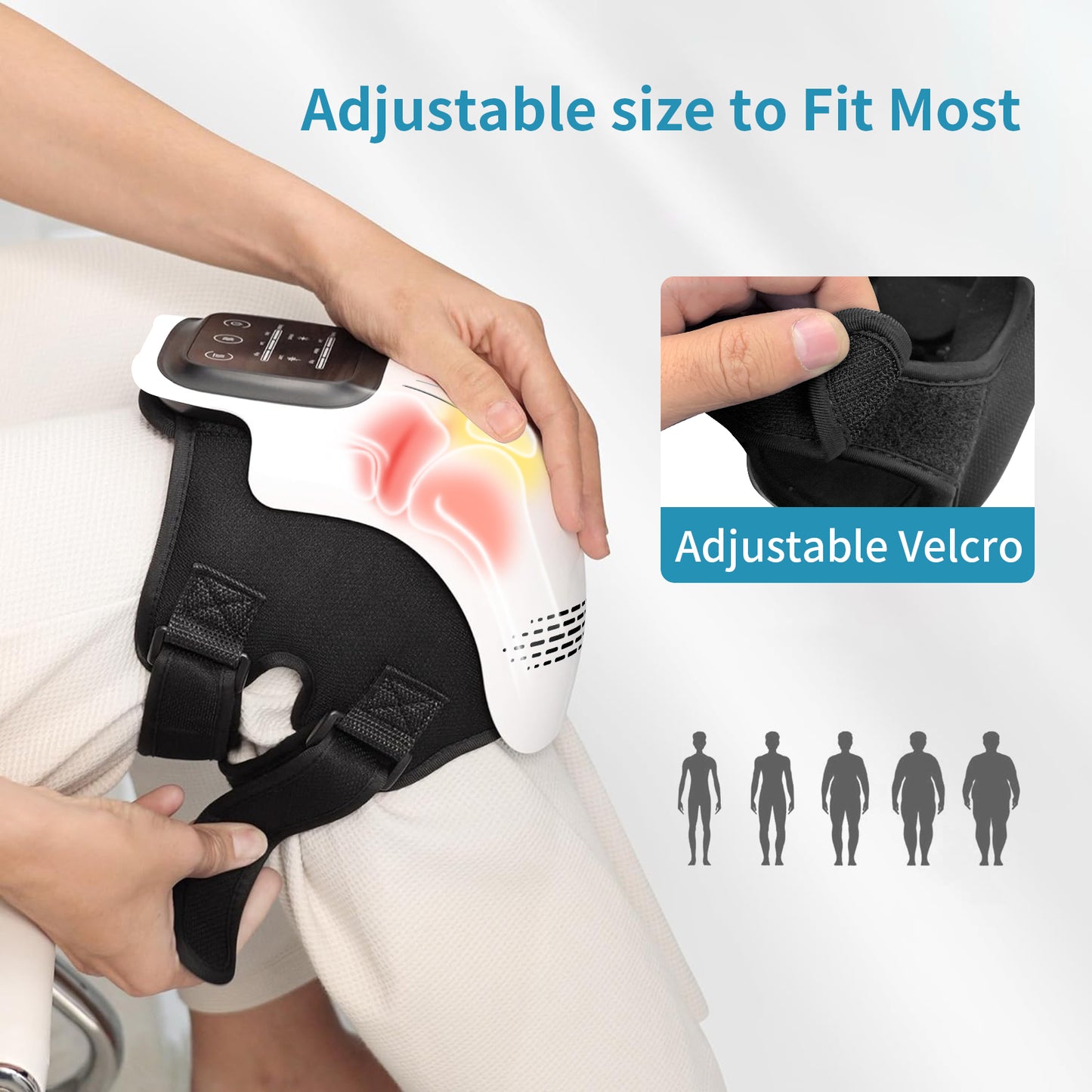 “Intelligent Electric Knee Massager – Heating, Kneading & Infrared Vibration for Pain Relief, Rechargeable”