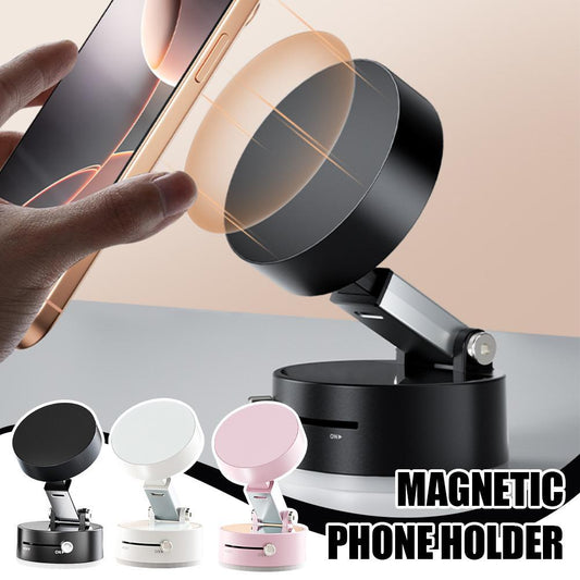 Foldable Magnetic Car Phone Holder – Suction Cup Mount for Hands-Free Navigation & Smart Phones”