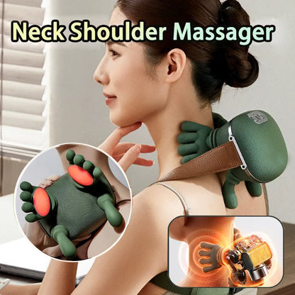 GizmoVibe Shiatsu Neck & Shoulder Massager – Wireless Back & Shoulder Pain Relief