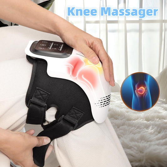 “Intelligent Electric Knee Massager – Heating, Kneading & Infrared Vibration for Pain Relief, Rechargeable”