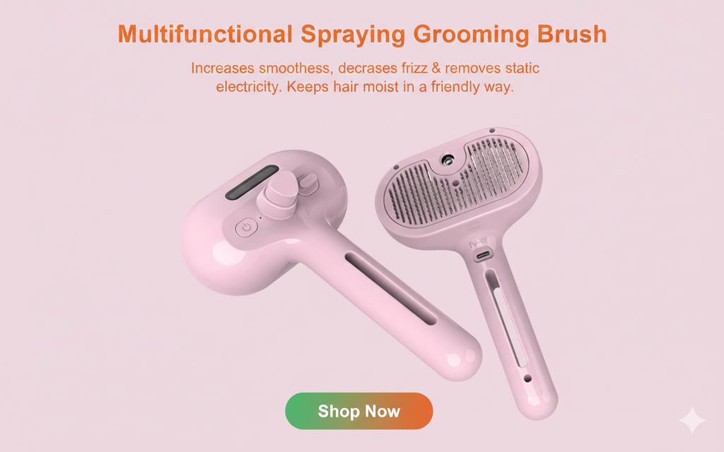 3 IN 1 Pet Hair Remover & Grooming Brush
