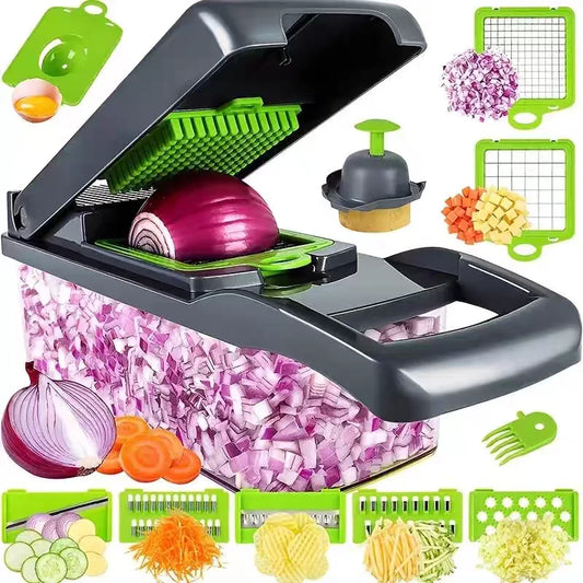 Multifunctional Vegetable Cutter 5-in-1 – Easy Handheld Slicer, Dicer & Grater for Home Kitchen