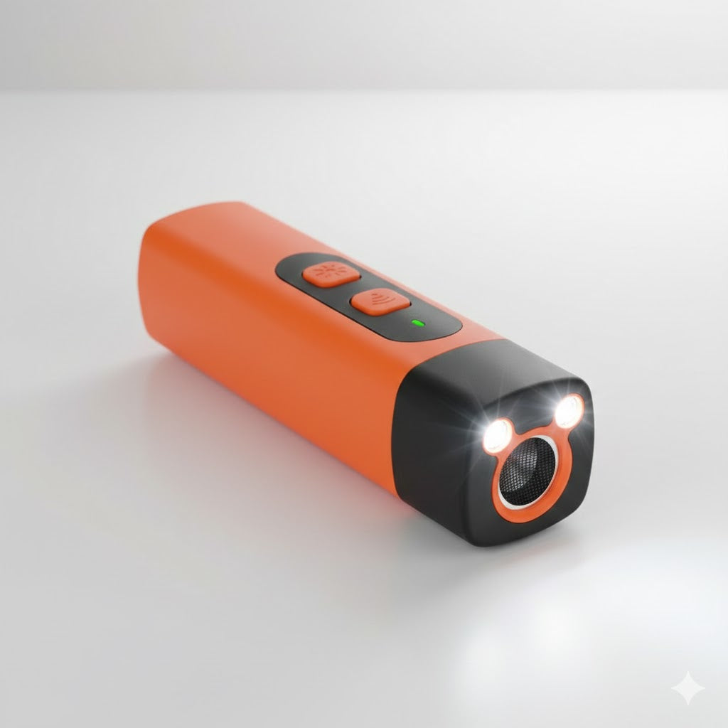 Ultrasonic Dog Repeller with LED Flashlight