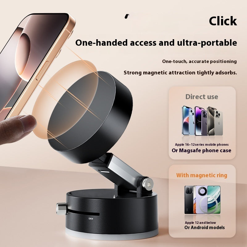 Foldable Magnetic Car Phone Holder – Suction Cup Mount for Hands-Free Navigation & Smart Phones”
