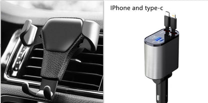 100W Metal Turbo Car Charger (USB + Type-C)