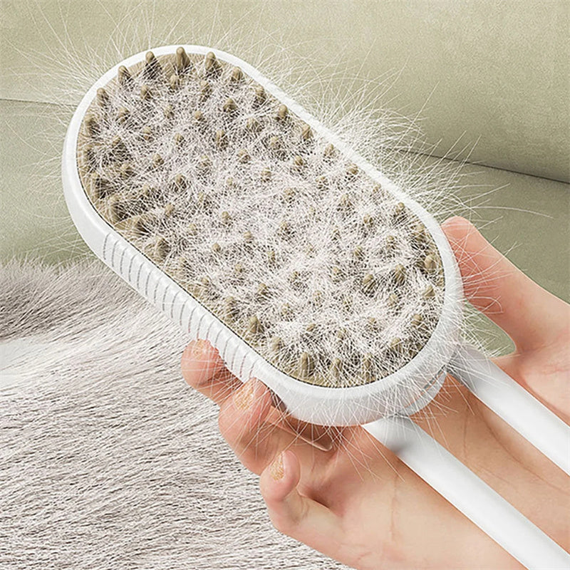 3-in-1 Electric Steam Pet Brush