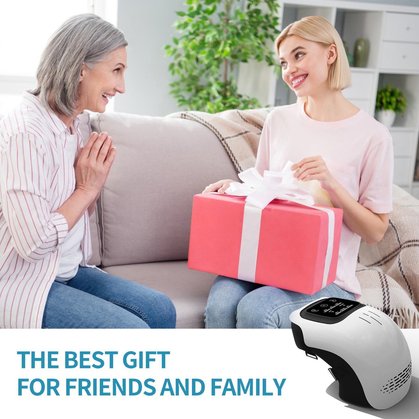 “Intelligent Electric Knee Massager – Heating, Kneading & Infrared Vibration for Pain Relief, Rechargeable”